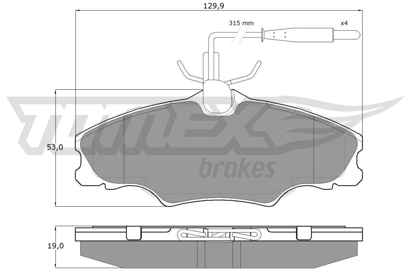 TOMEX Brakes TX 12-31 Sada...